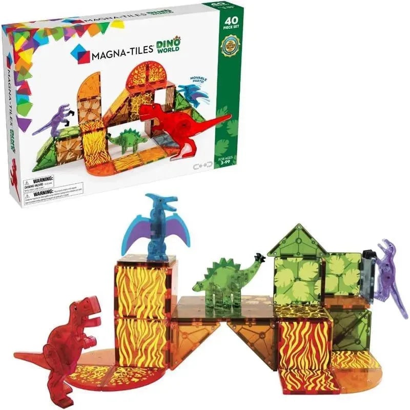 Magnatiles – Dino World 40-Piece Magnetic Construction Set