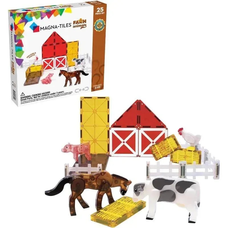 Magnatiles – Farm Animals 25-Piece Magnetic Construction Set