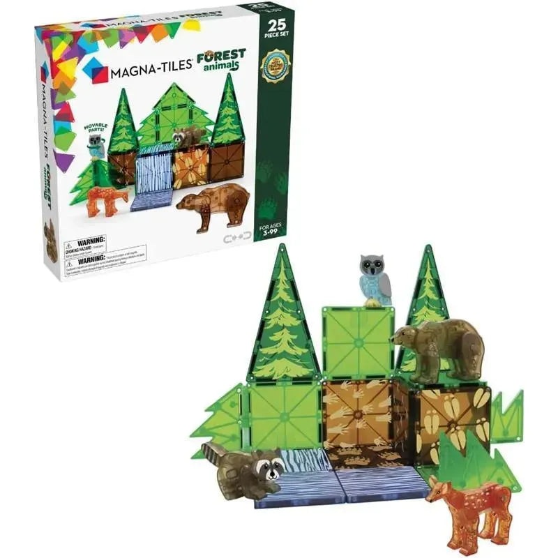 Magnatiles – Forest Animals 25-Piece Magnetic Construction Set