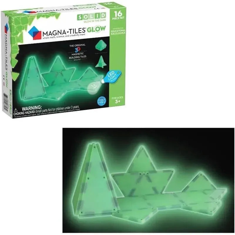 Magnatiles – Glow 16-Piece Magnetic Construction Set