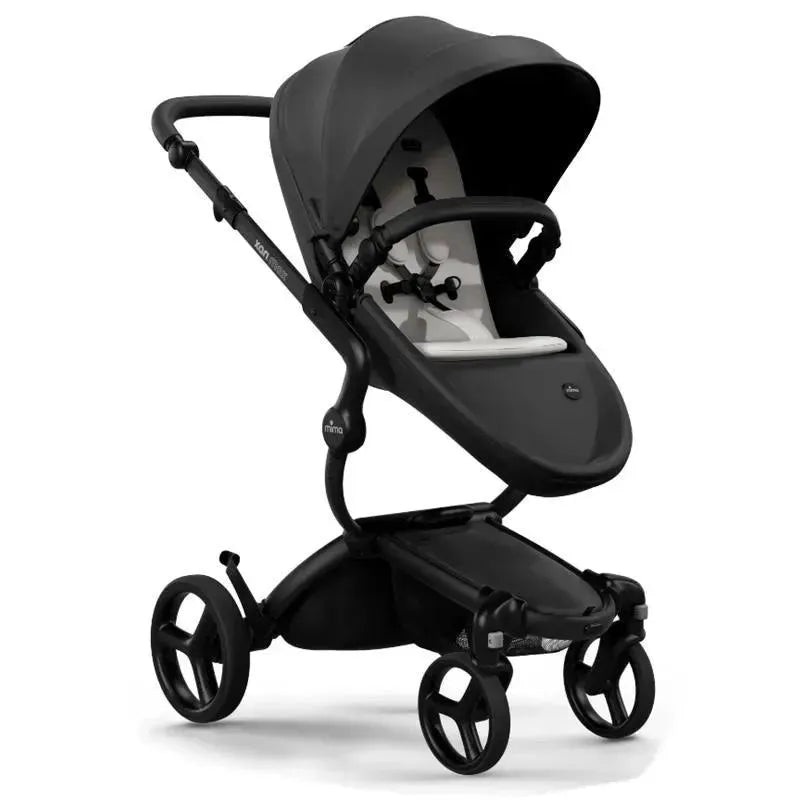 Mima – Xari Max Stroller Black Chassis/Black Seat Box/Stone-White Starter Pack