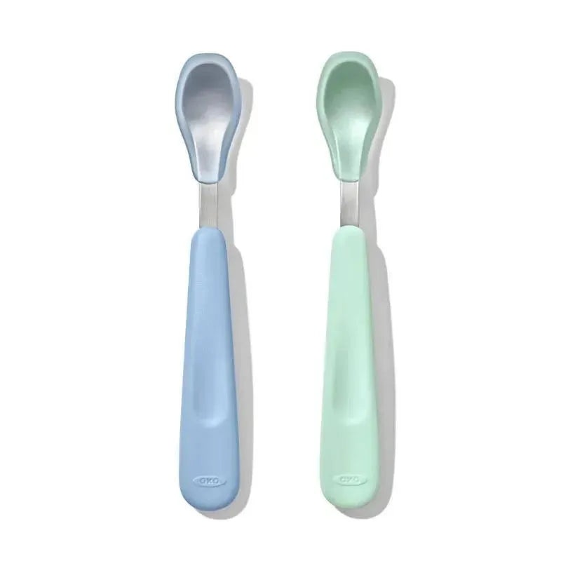 Oxo – Feeding Spoon Set With Soft Silicone, Opal & Dusk
