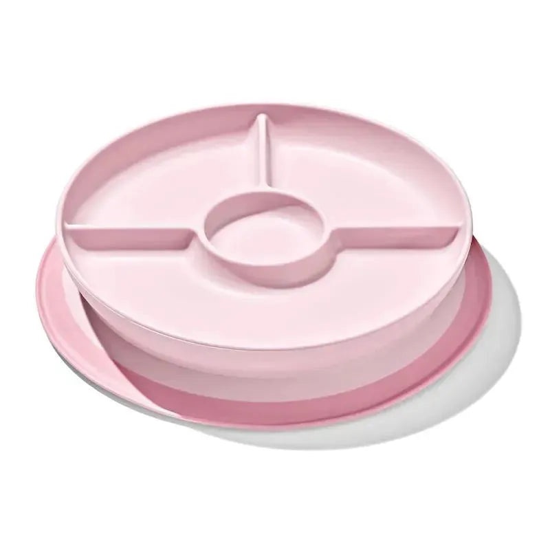 Oxo – Tot Stick and Stay Suction Divided Plate, Blossom