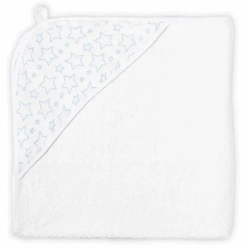 Rose Textiles – Star Muslin Lined Hooded Towel, Blue