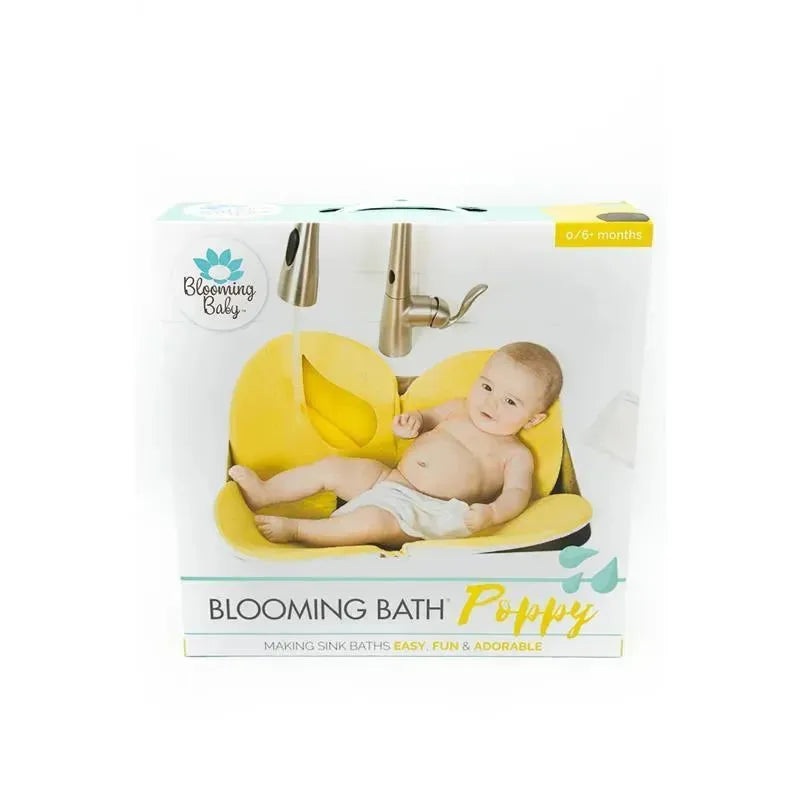 Bloomingbath.com – Poppy Flower Bath Mat – Sink Bathtub Cushion for Baby, Yellow