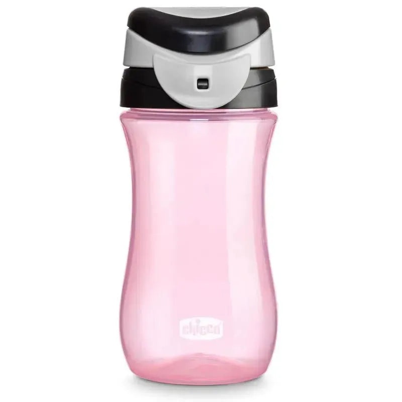 Chicco – My Tumbler Open Rim Water Bottle with Free-Flow Spou, Pink, 2+ Years, 12oz