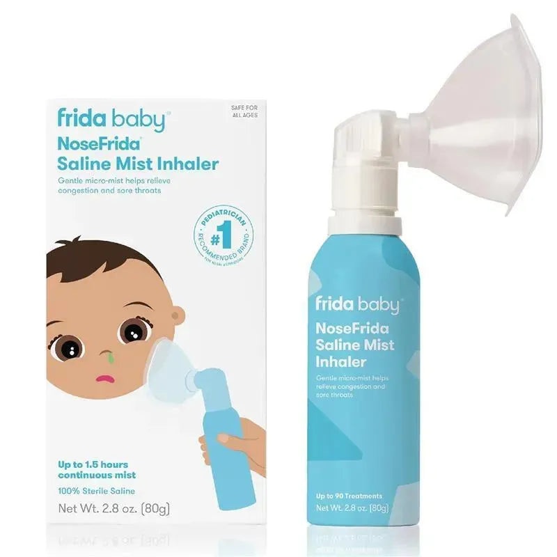 Frida Baby – NoseFrida Saline Mist Nasal Inhaler, Saline Inhaler Soothes Stuffy Nose and Sore Throat