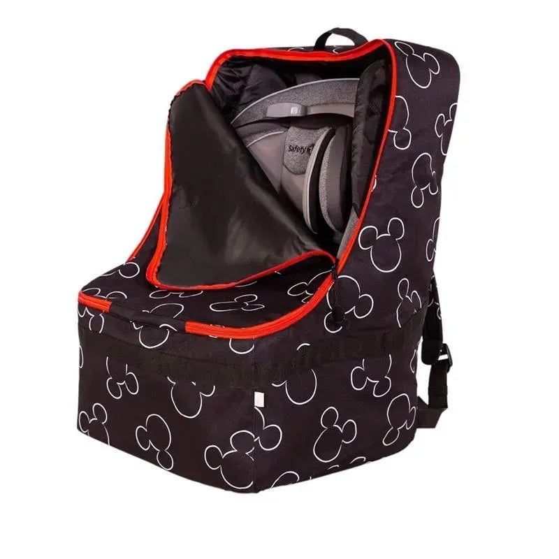J.L. Childress – Disney Baby Ultimate PREMIUM Backpack Padded Car Seat Travel Bag, Mickey Mouse