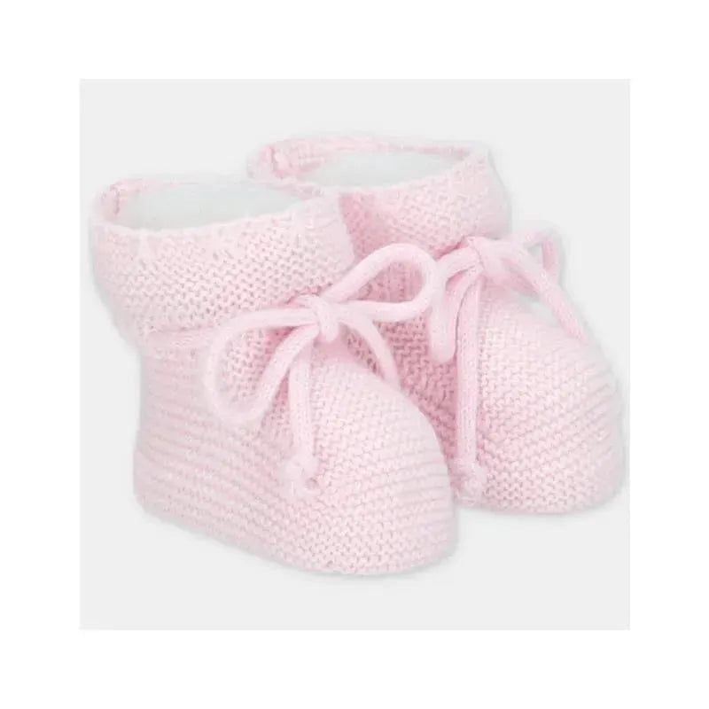 Martin Aranda – Baby Booties Knit Chiara, Pastel Pink