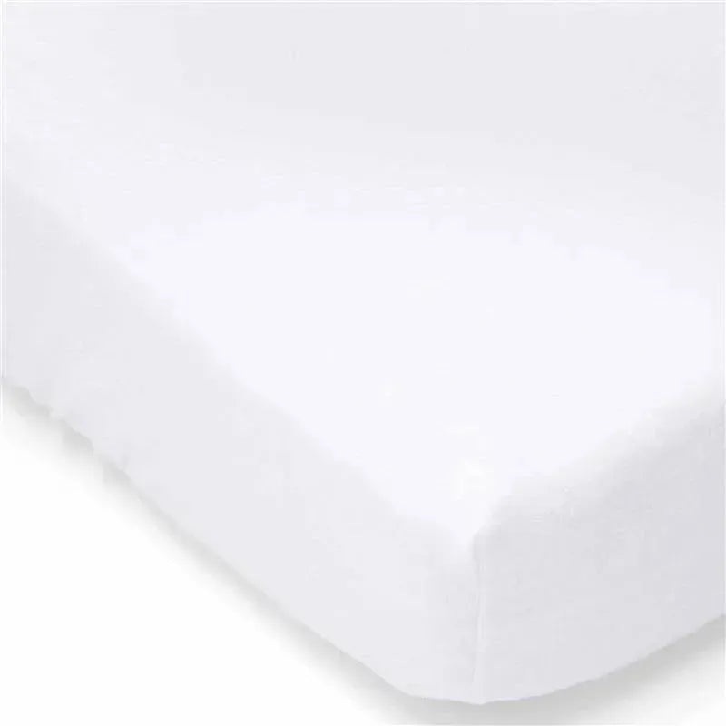 Rose Textiles – Solid Flannel Crib Sheet, White