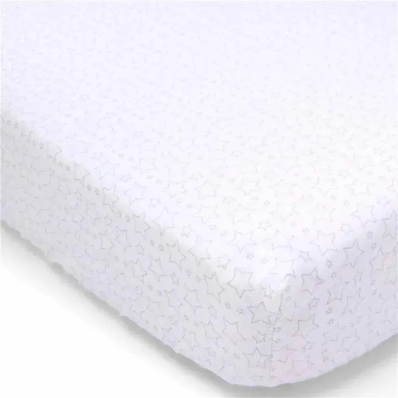 Rose Textiles – Star Flannel Crib Shee,: Grey
