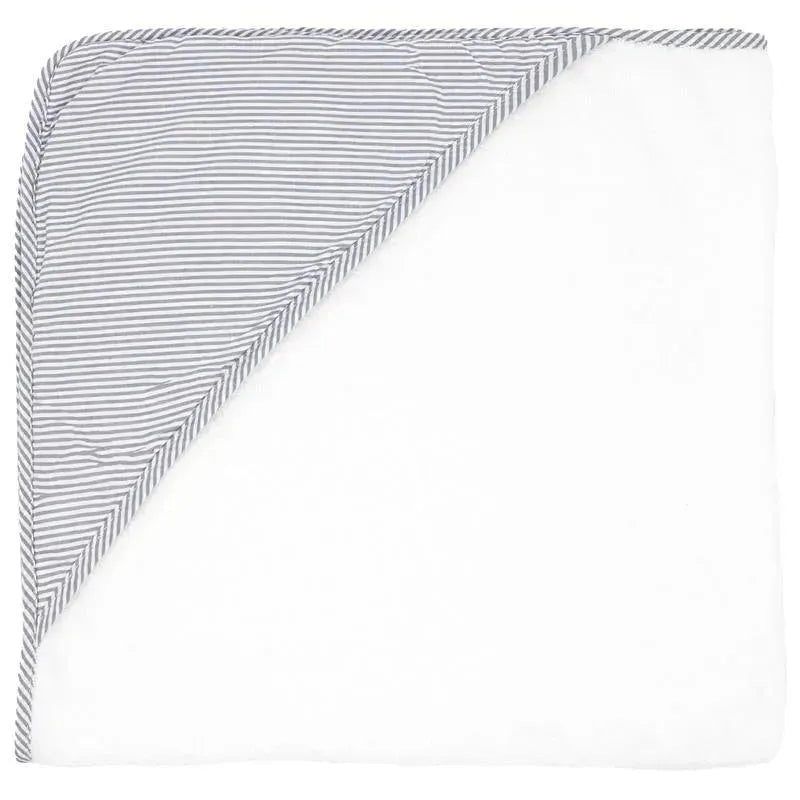 Rose Textiles – Striped Hooded Towel, Grey