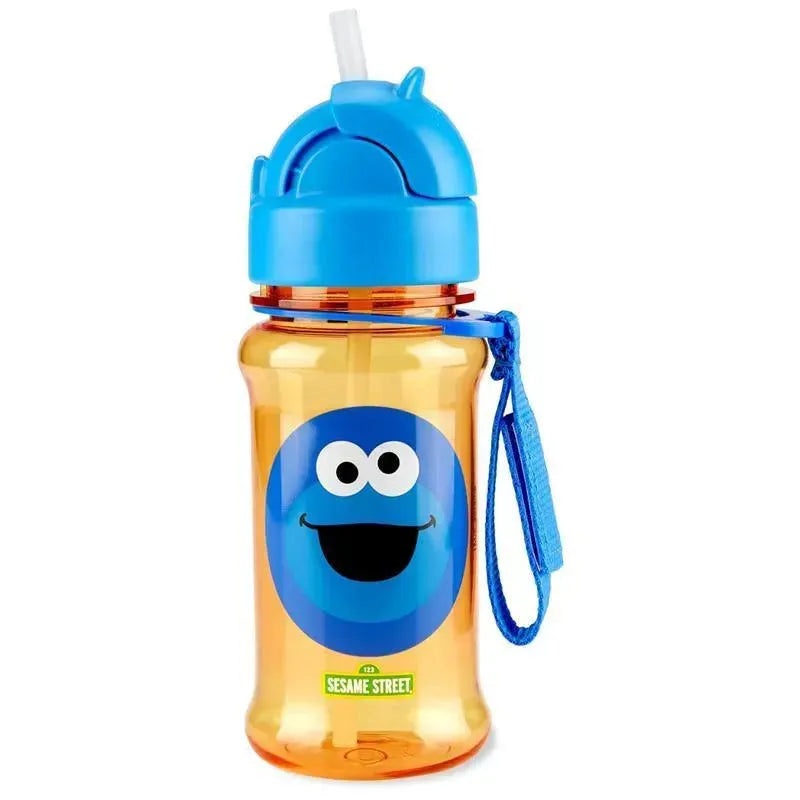 Skip Hop – Sesame Street Toddler Sippy Cup with Straw, Straw Bottle, 12 oz, Cookie Monster