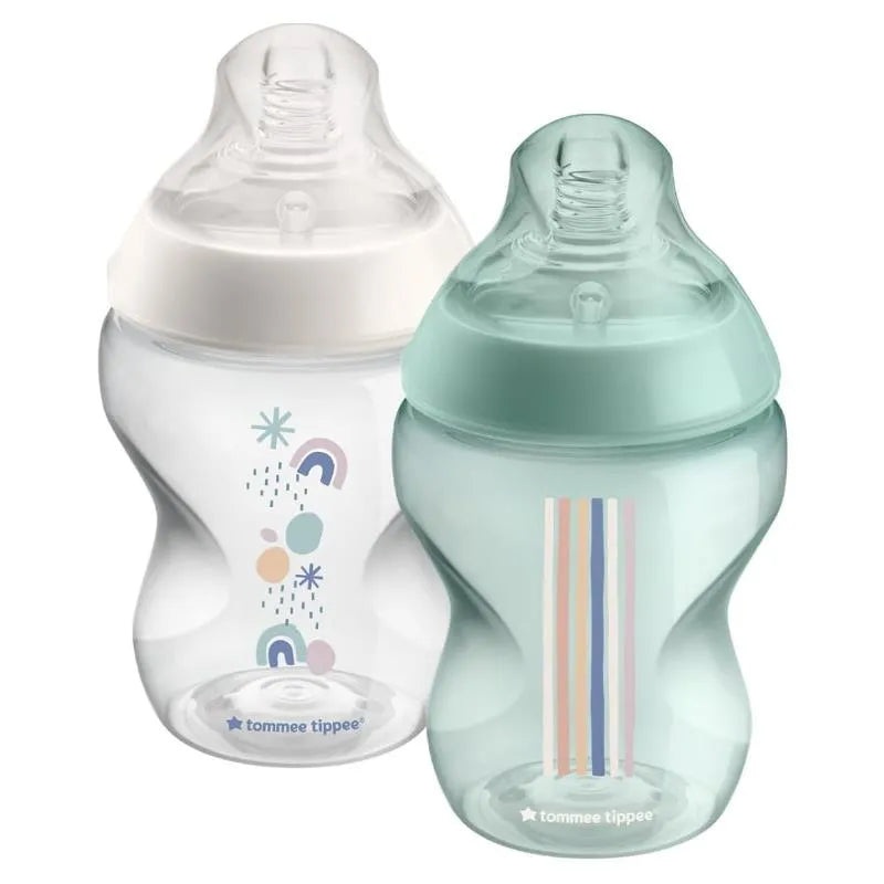 Tommee Tippee – 2Pk Closer To Nature 9Oz, Deco Bottle Boy