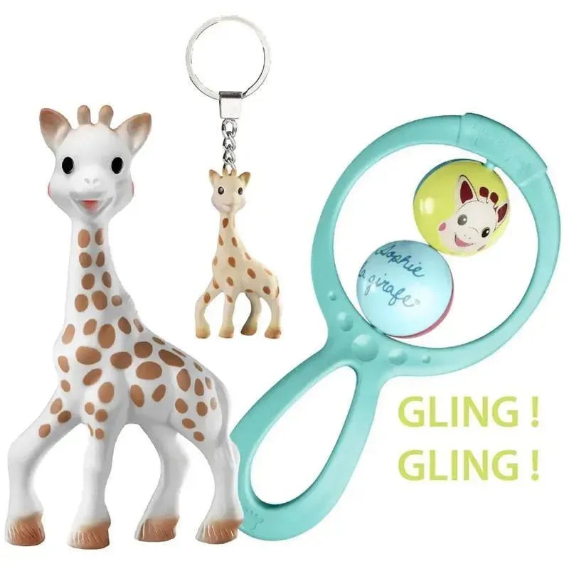 Vulli – Gift Set Sophie La Giraffe + Key Chain + Swing Rattle