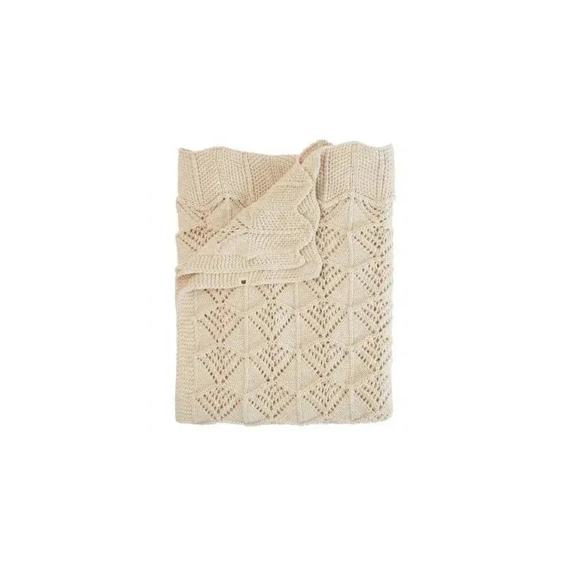 Bibs – Knitted Blanket Wavy, Ivory
