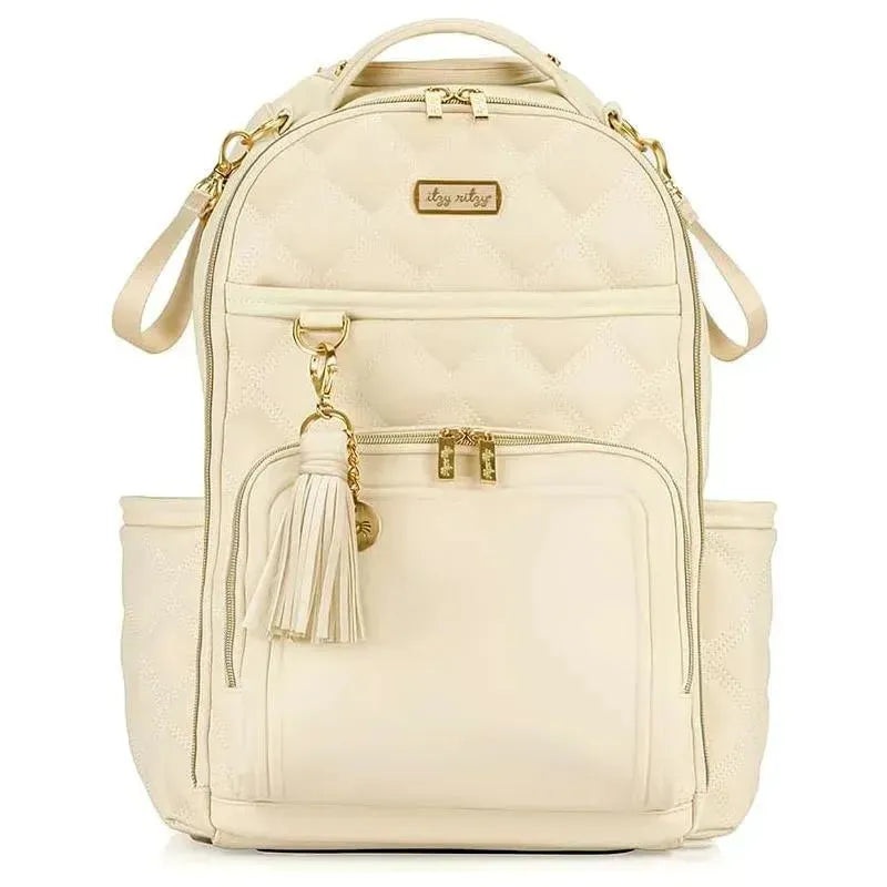 Itzy Ritzy – Diaper Bag Backpack, Large Capacity Boss Plus Baby Backpack Diaper Bag, Milk & Honey