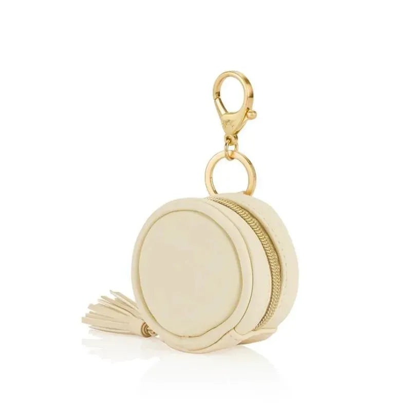 Itzy Ritzy – Diaper Bag Charm Pod Keychain, Milk & Honey