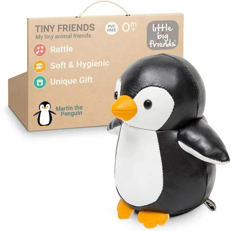 Little Big Friends – Tiny Friends, Rattle Toy, Special Stuffed Animal, Martin The Penguin