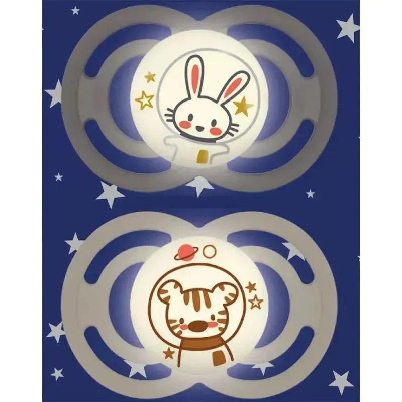 MAM – Perfect Night Silicone Pacifier +16 months, Rabbit and Bear