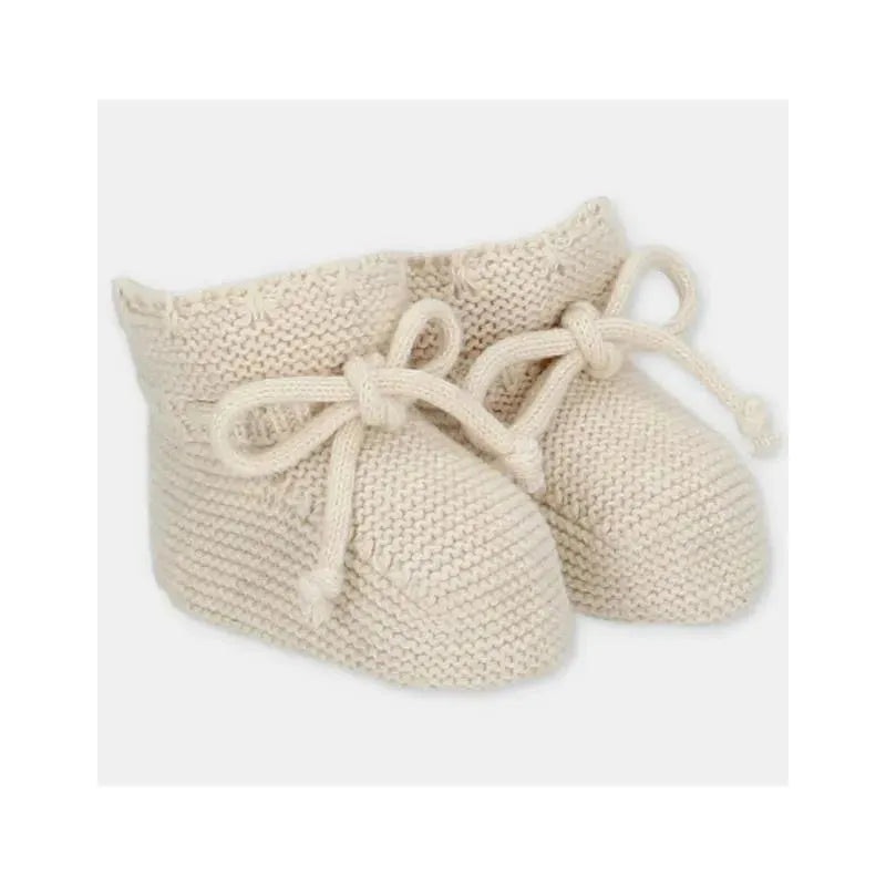 Martin Aranda – Baby Booties Knit Gold, Light Beige
