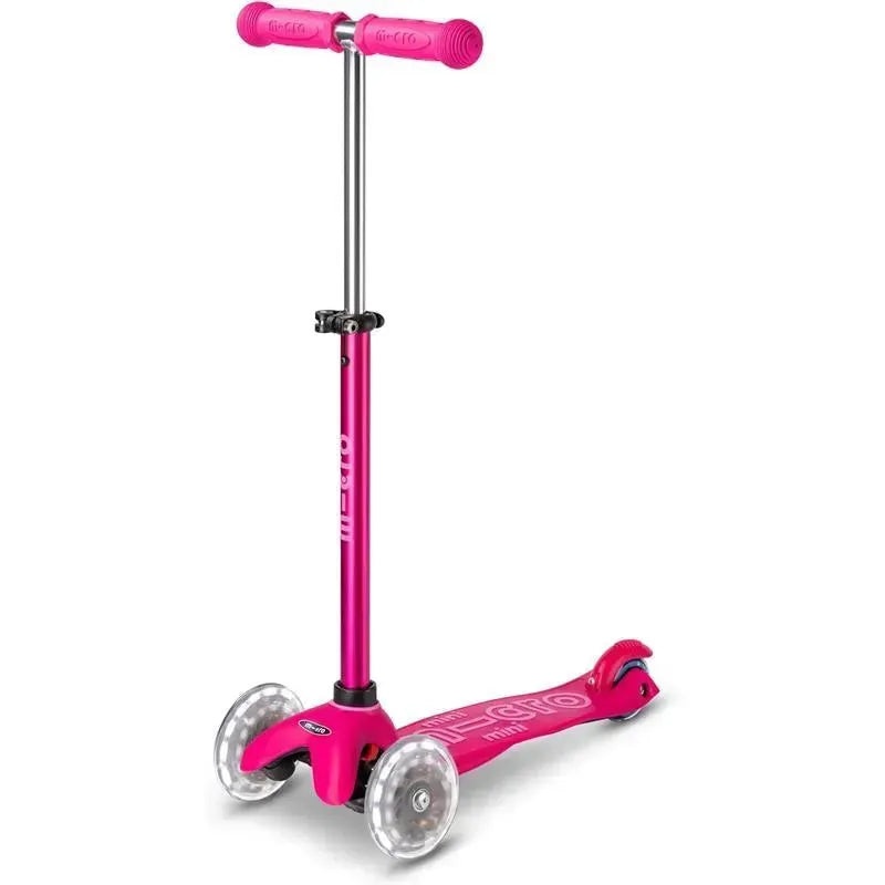 Micro Kickboard – Mini2Grow LED Wheels, 4in1 Scooter, for Kids Ages 1-6, Pink