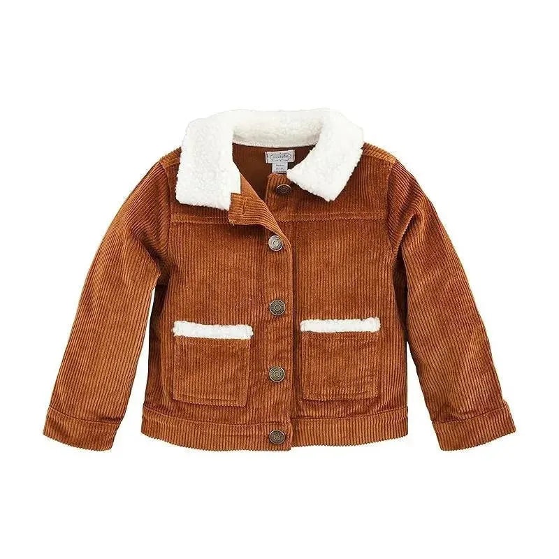 Mud Pie – Baby Brown Cord Sherpa Jacket