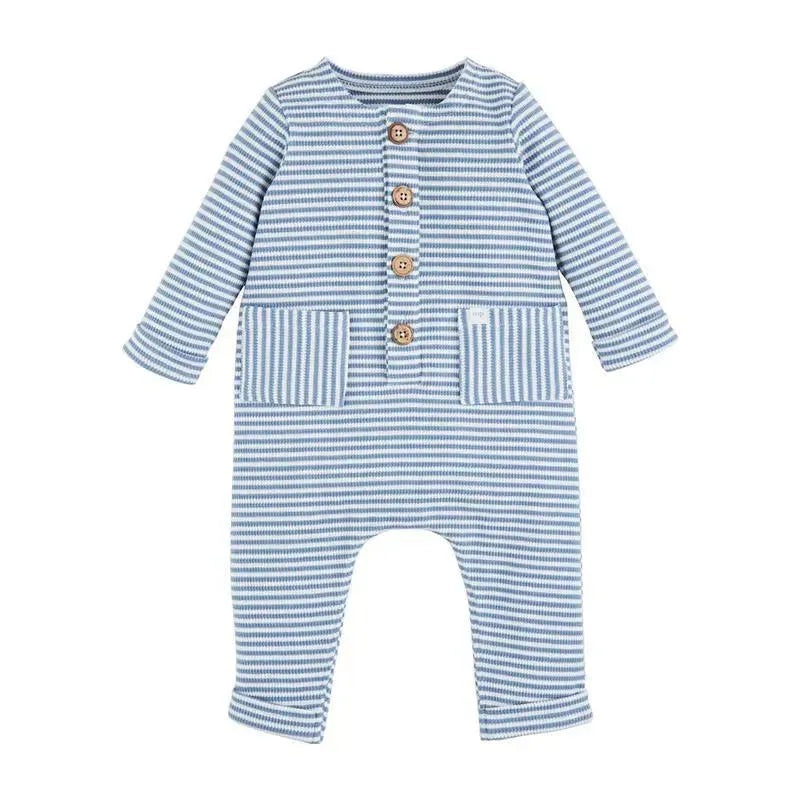 Mud Pie – Blue Stripe One Piece, 6-9 Months
