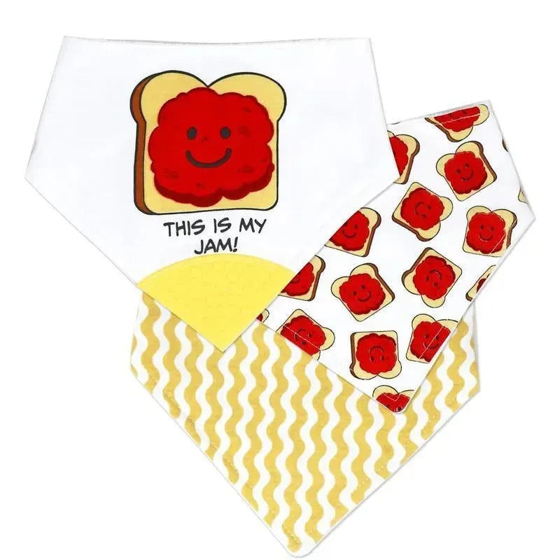 Rose Textiles – 3 Pack Bandana Bibs, This Is My Jam