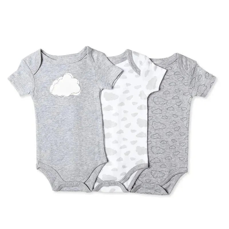 Rose Textiles – 3 Pack Heather Bodysuit, Cloud