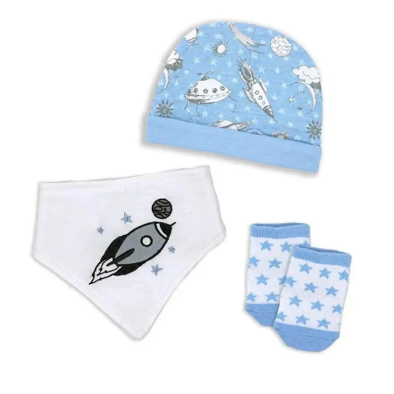 Rose Textiles – 3 Piece Accessory Set, Blue Space