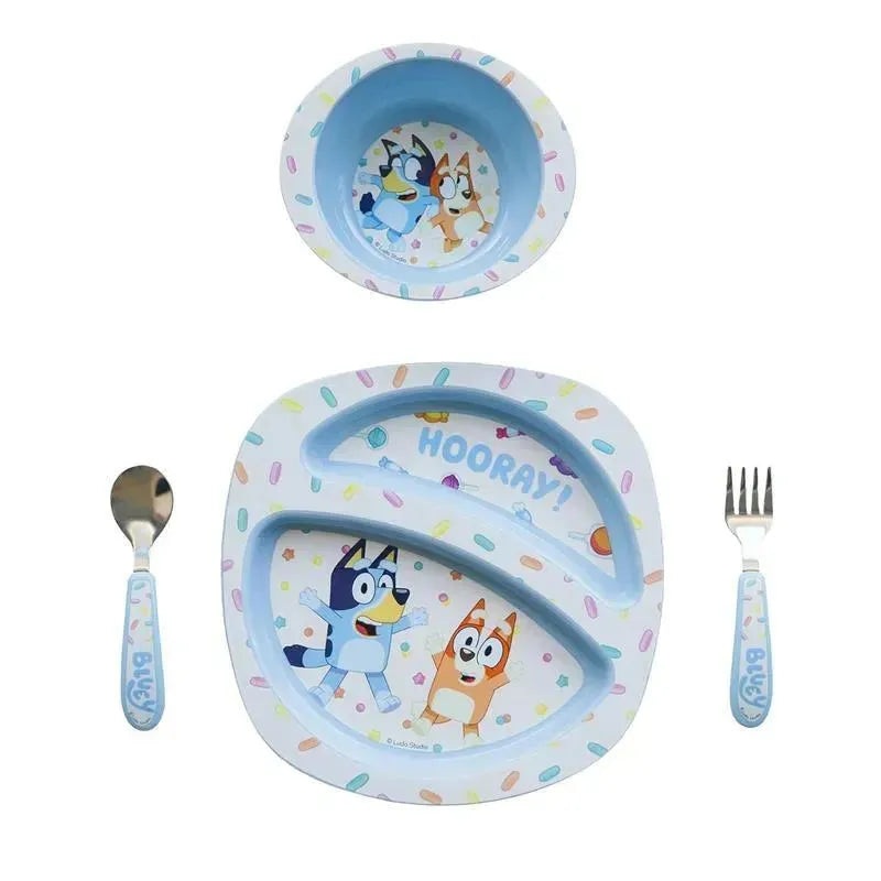 Tomy – The First Years Bluey Sip & See Toddler Water Bottle, Dinnerware Set