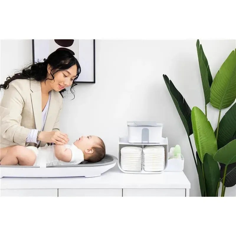 Ubbi – Caddy Organizer, Stores Baby Diapers, Wipes & Baby Accessories, White