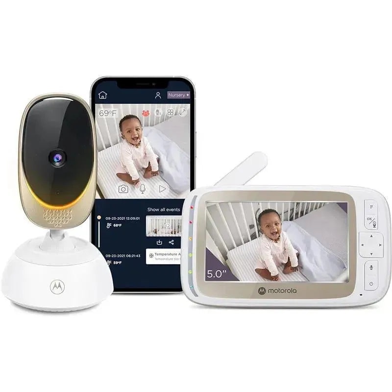 Motorola – Baby Monitor VM85 Indoor WiFi Video with Camera & Mood Light