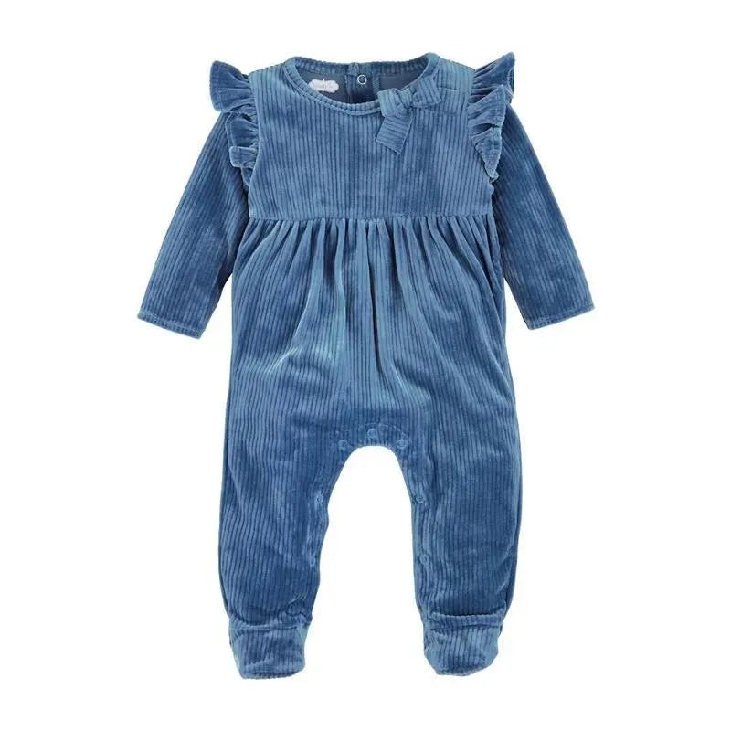 Mud Pie – Blue Velour Sleeper