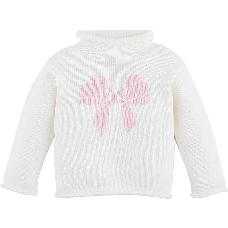 Mud Pie – Kids Children’s Bow Rollneck Sweater, 4T-5T