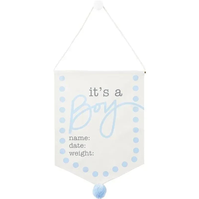 Mud Pie – New Baby Announcement Sign, Boy 18 1/2 x 11