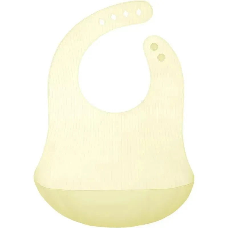 Ola Baby – Fold N Go Silicone Baby Waterproof Bib with Travel Case, Lemon