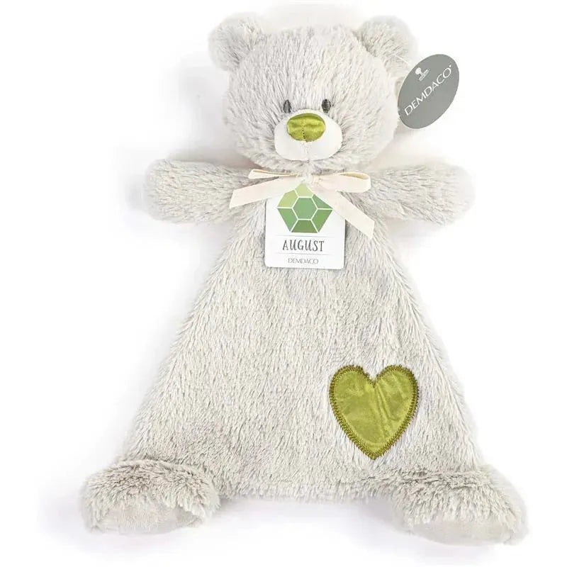 DEMDACO – Birthstone Childrens Stuffed Animal Blankie, Bear August