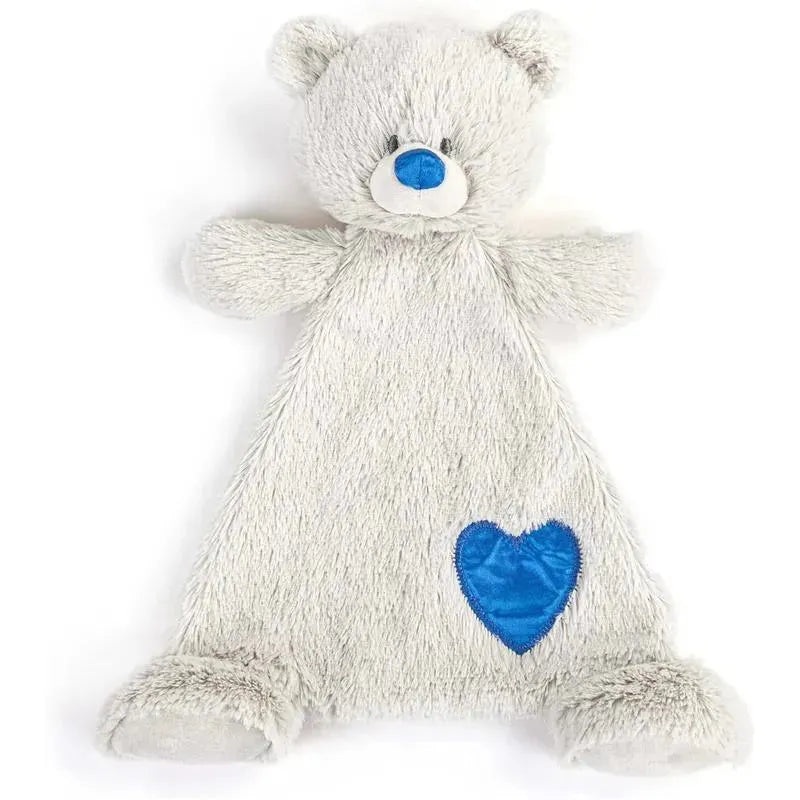 DEMDACO – Birthstone Color Sapphire and Grey, Stuffed Animal Blankie Bear September