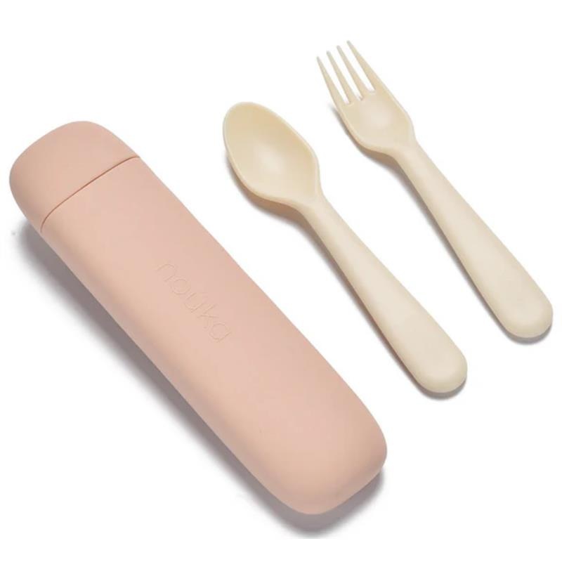 Nouka – Reusable Utensil Set & Carry Case Soft Blush