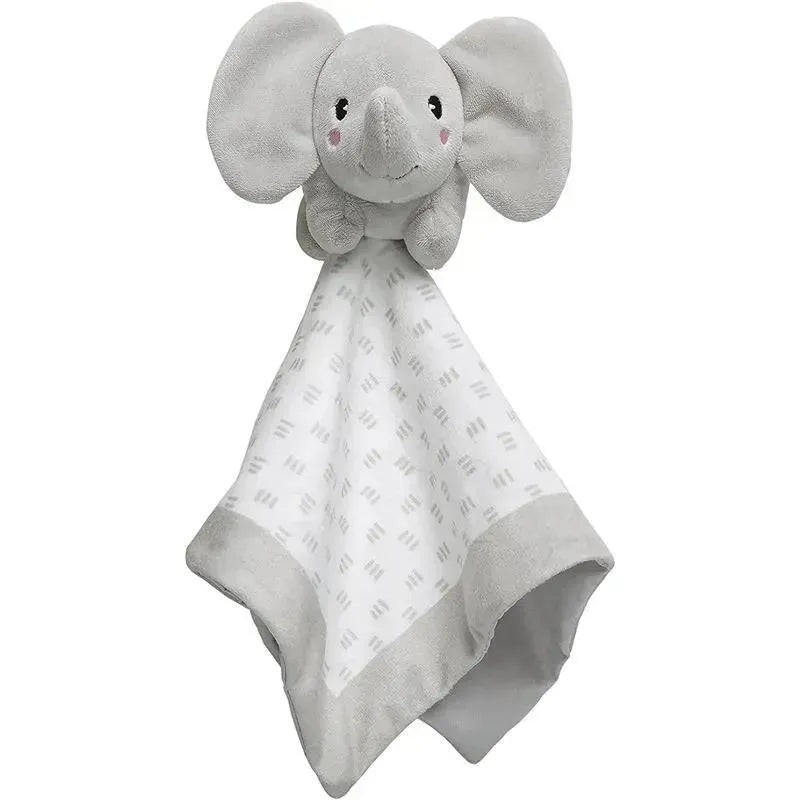 Pearhead Baby – Security Blanket, Snuggle Toy Stuffed Animal, Gray Elephant Lovey