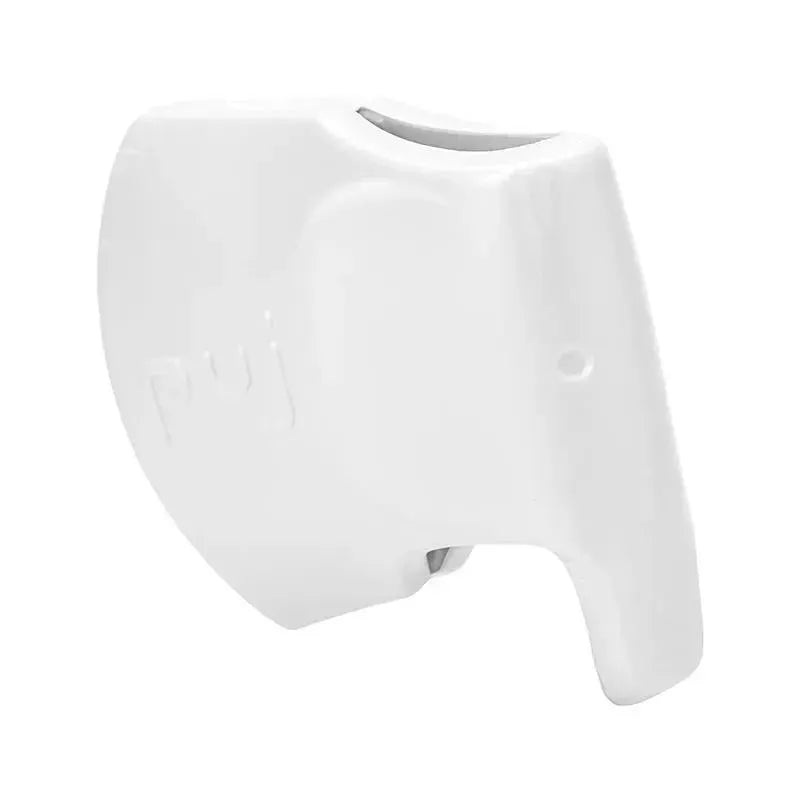 Puj – Snug, Ultra-Soft Spout Cover for Bathtub Taps, Elephant, White