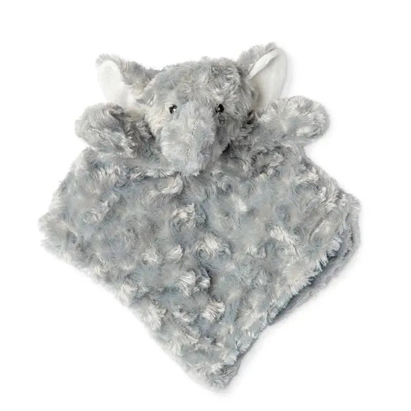 Rose Textiles – Elephant Curly Plush Security Blanket, Grey