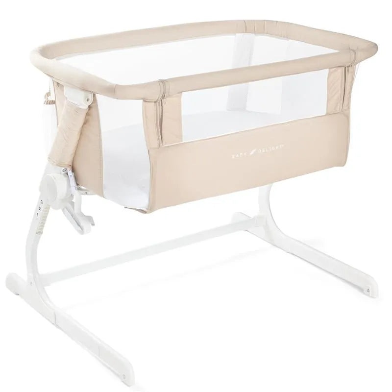Baby Delight – Beside Me Dreamer Bassinet, 6-Position Height Adjustment, Organic Oat