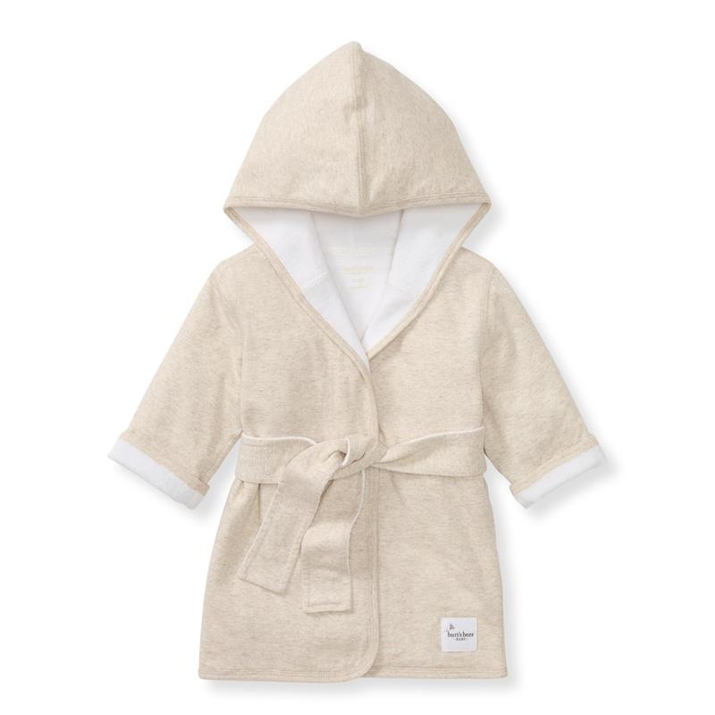 Burts Bees – Baby Neutral Robe Hooded Solic, Oatmeal, 0/9M