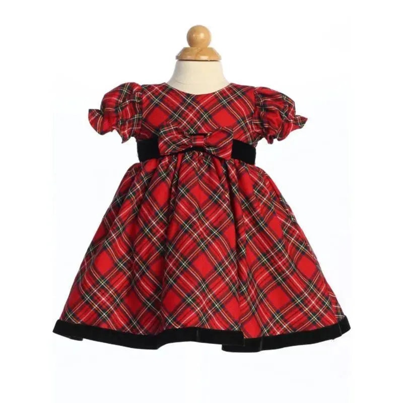 Lito – Plaid Christmas Dress Red, Green & Black