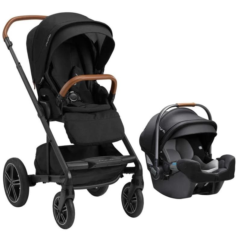 Nuna – MIXX Next with Magnetic Buckle + Pipa RX Infant Car Seat Bundle, Granite