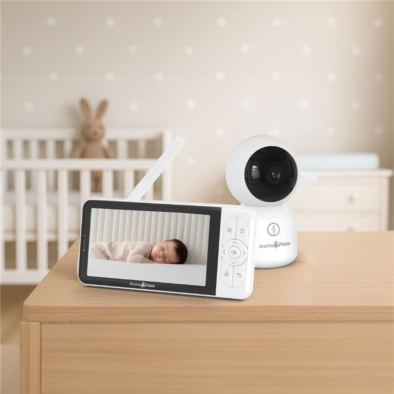 Primo Passi – Smart Wi-Fi Baby Monitor with 5 HD Screen, Night Vision & App Access