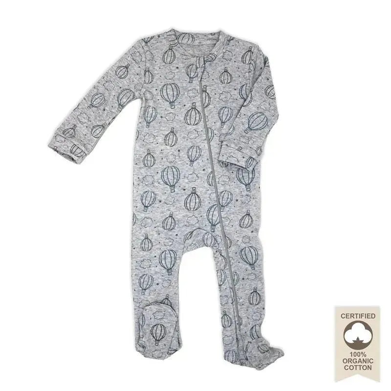 Rose Textiles – 100% Organic Heather Hot Air Balloon Sleeper, Grey